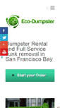 Mobile Screenshot of eco-dumpster.com
